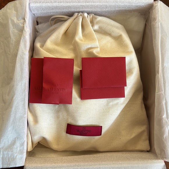 Valentino Garavani Rockstud Patent Leather Ankle-Strap Caged Pumps - Picture 10 of 11